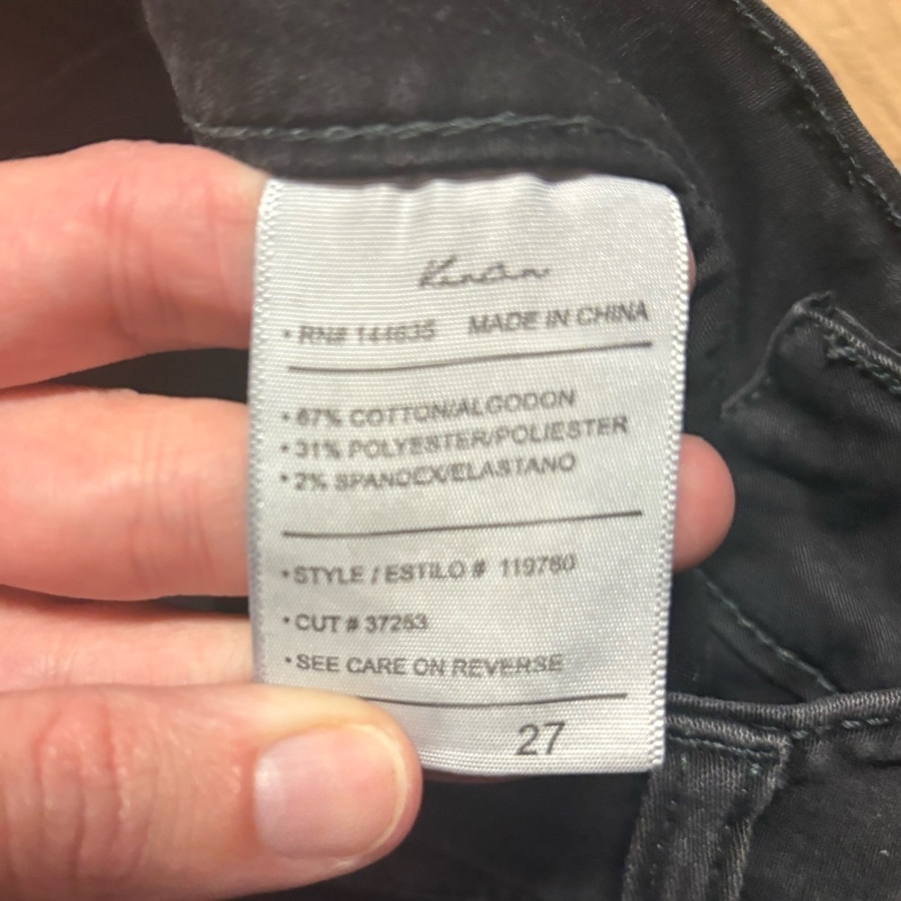KanCan Maurice’s High Rise Distressed Skinny Jeans In Washed Black Denim Size 27 - Picture 3 of 5